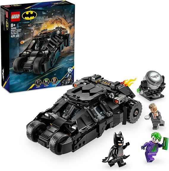LEGO DC Batman: Batman Tumbler, Two-Face ve Joker’e Karşı 76303 | 8 Yaş ve Üzeri Çocuklar için Tumbler Batmobile İçeren Yaratıcı Oyuncak Yapım Seti, Doğum Günü Hediyesi (429 Parça)