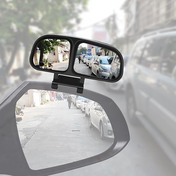 Universal Car Auxiliary HD True Glass Mirror, Adjustable Wide Angle Auxiliary Double-Side, 1Pcs (Right)
