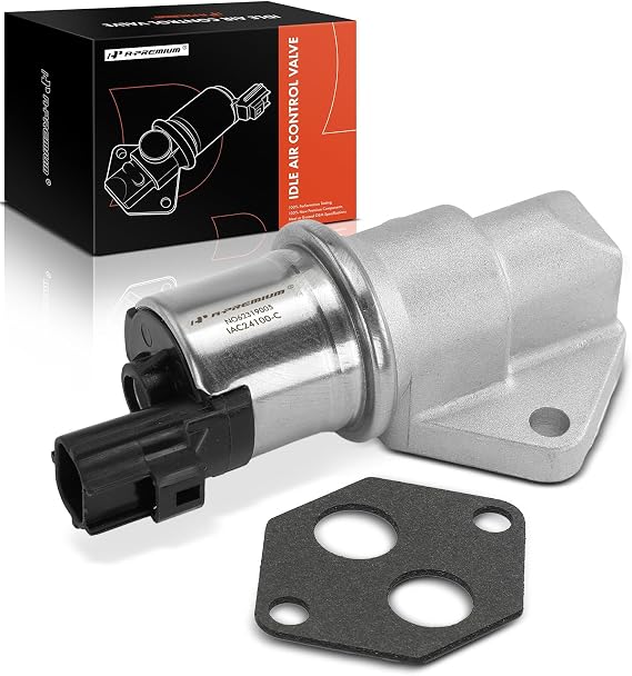 A-Premium Fuel Injection Idle Air Control Valve Compatible with Ford Escape 2001-2004, Focus 2000-2004 & Mazda Tribute 2001-2004 & Mercury Cougar 2001-2002, 2.0L 2.5L, Replace# YF0920660A, YF0920660B