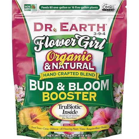Flower Girl Bud & Bloom Booster, Organic, 3-9-4 Formula, 4-Lb. Bag