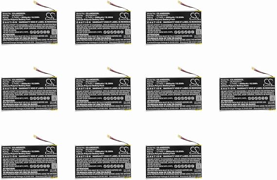 (10 Pack) XSP Battery for Autel MaxiSys Mini MS905 MS906 MaxiSys Mini MS905 MS906 MY905 PN MLP5070111 MLP5070111 (5000mAh)