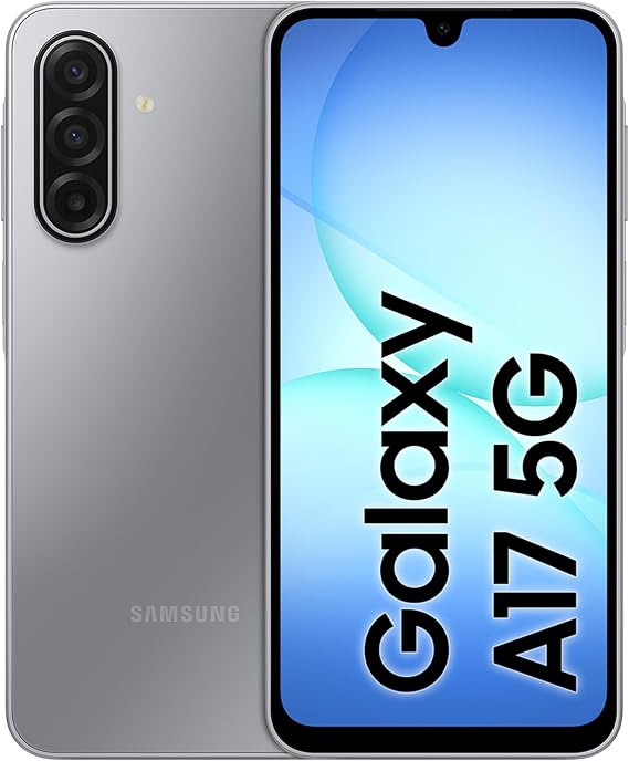 Samsung Galaxy A17 5G, Android Akıllı Telefon, 8GB RAM, 256GB Hafıza, Gri, Büyük Ekran, 50MP OIS Kamera (Samsung Türkiye Garantili)