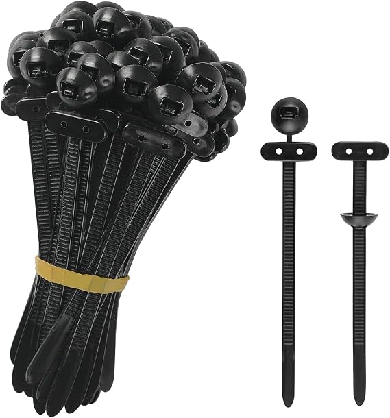 Cable Tie Buckle Heavy Duty Secure Fastener | Heavy Duty Car Cable Tie for Cargo Trunk Sedans EVs Auto Motorcycle Outdoor Garage