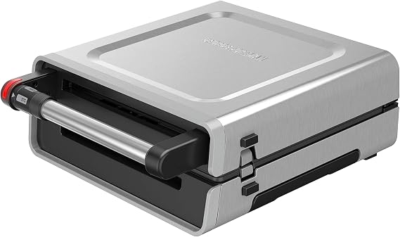 George Foreman Contact Smokeless Select a Temp. Grill, Family Size (4-6 Servings)