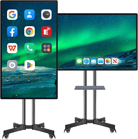 Smart Board, 49" Digital Whiteboard with 8-Core CPU, Electronic Smartboard for Classroom Office Home, Screen Mirroring from Android 12 and iOS for Live Streaming (Board Only)