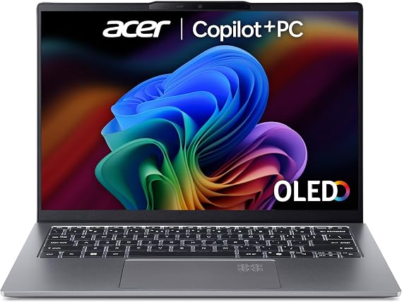 Acer Swift Go 14 AI SFG14-64 Co-Pilot+ Laptop - AMD Ryzen AI 5 340, 16GB, 1TB SSD, Integrated Graphics, 14" WUXGA OLED, Windows 11, Silver