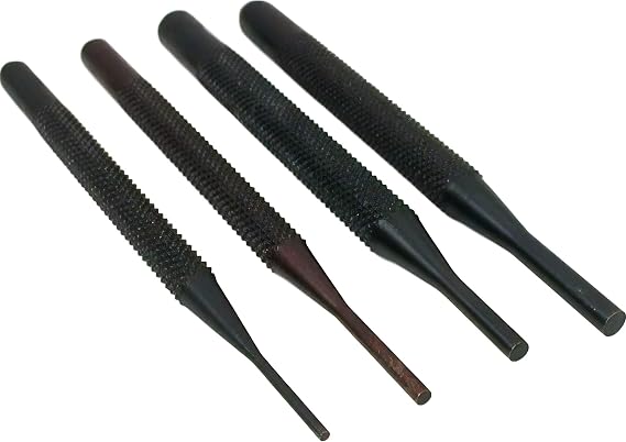 SE Drive Pin Punches - Removing Repair Tool for Automotive, Watch, Jewelry, Craft - Set of 4 Pcs - ST1023I