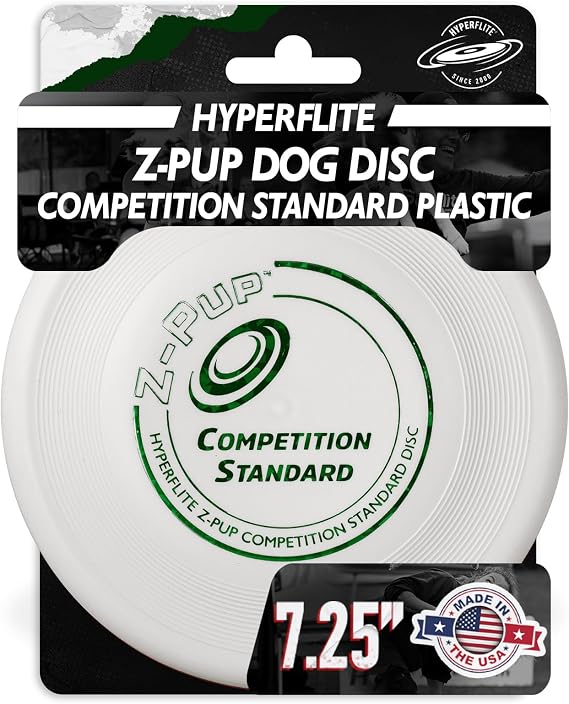 Hyperflite Z-Pup Competition Standard Dog Disc, White, 7.25 in (77g)