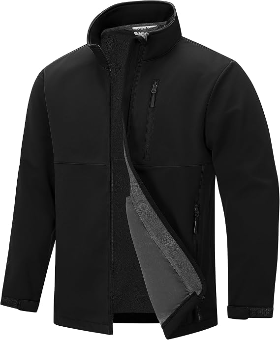 Outdoor Ventures Men's Waterproof Softshell Jacket Warm Golf Outerwear