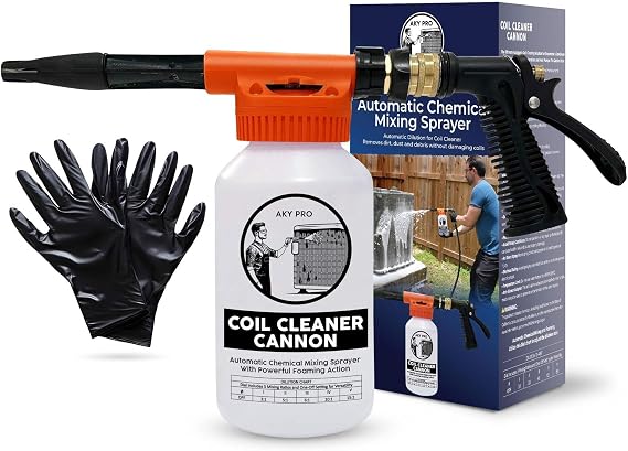 AC Coil Cleaner Cannon Sprayer, 2-Quart HVAC Coil Cannon