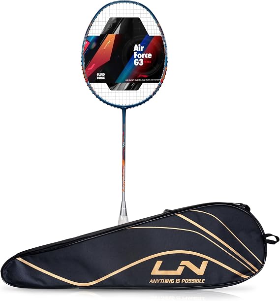 LI-NING Air - Force 78 G3 Strung Carbon Fibre Badminton Racquet (78G G6)