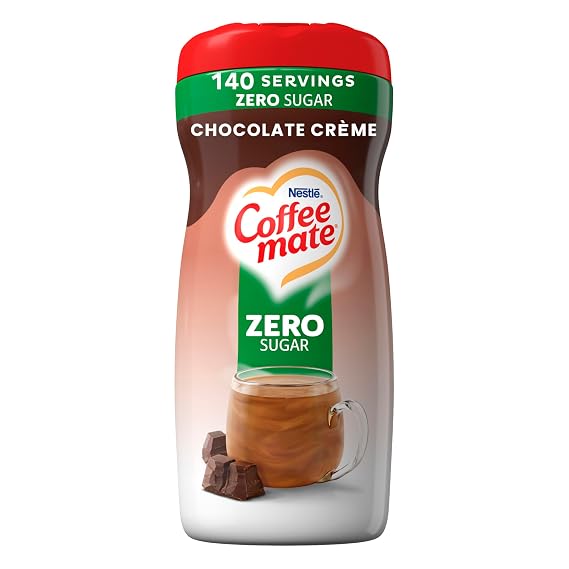 Coffee Mate Chocolate Creme Zero Sugar Powder Creamer, 10.2 Oz