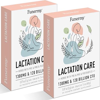 Postpartum Probiotics Lactation Supplements - Postnatal Probiotics Lactation Support for Gut and Digestive Health, Postnatal Vitamins for Breastfeeding Moms, 40 Packets Pack of 2