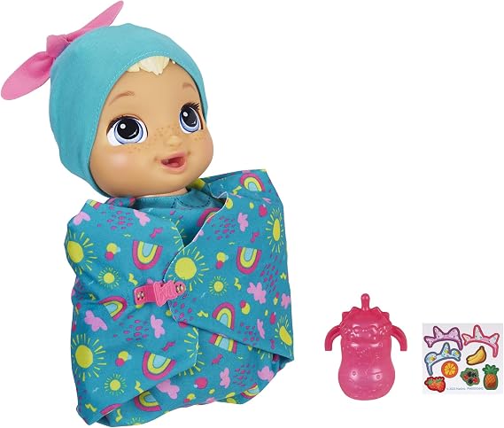 Baby Alive, Baby Grows Up , Happy Hope or Merry Meadow, Talking Growing Baby Doll, with Surprise Accessories( French Version)