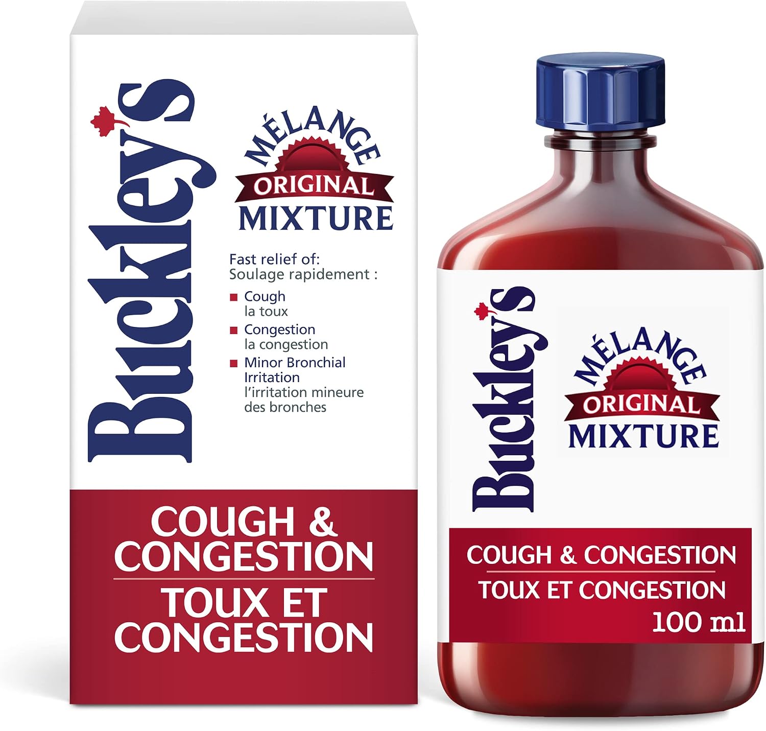 BUCKLEYS Original COUGH CONGESTION Syrup 100 ml Size