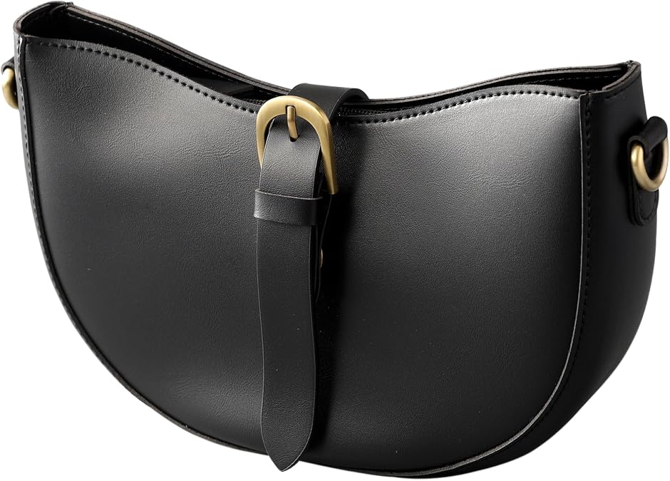 Vintage Vegan Leather Shoulder Crescent Bag Women Retro Lunar Purse Hobo Satchel Under Arm Purse Lady Handbag
