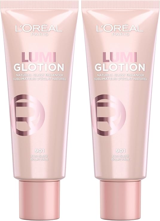 L'ORÉAL PARIS Glotion All-In-One Doğal Işıltı Aydınlatıcı Losyon - 901 Fair Glow (2 paketi)
