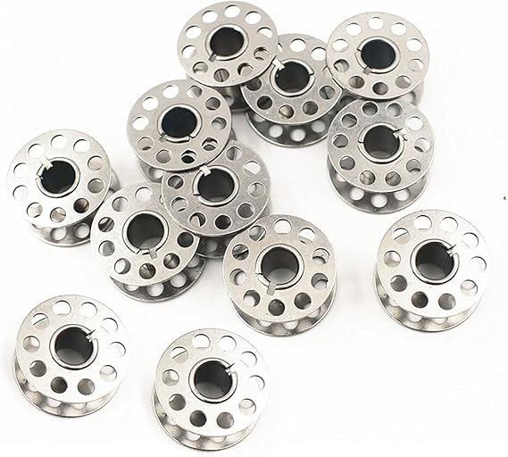 4.1 Rated 12 Pack Bernina Bobbins 0115367000-B, Premium Steel Sewing Machine Bobbins, Compatible with Bernina 120 130 140 Activa 210 B215 B330 & Most Models