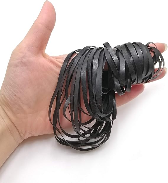 50Pcs Recorder Rubber Belt - 40-135 MM Mix Package, Width 4MM