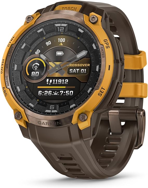 Garmin Instinct Crossover AMOLED, 46mm, Cocoa