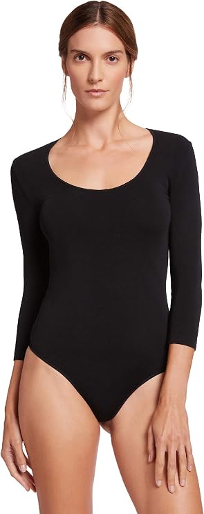 Wolford Tokio String Thong Bodysuit For Women Versatile Seamless 34 Sleeves Plunging Neckline Soft Viscose for Every Occasion