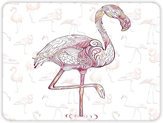 DECORITA Flamingo Desen | Cam Kesme Tahtası (30cm x 40cm)