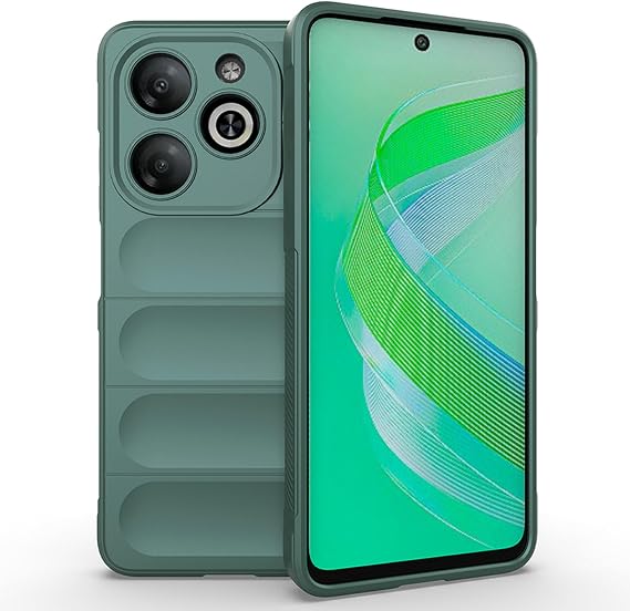for Infinix Smart 8 X6525 Case Compatible with Infinix Smart 8 Phone Case Cover HD-HXR Dark Green