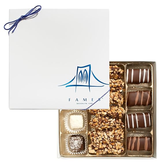 Kosher Chocolate Candy Gift Assortment - Gourmet Assorted Chocolates for Father's Day - Dark Chocolate Gift for Dad, Dairy Free, Vegan Chocolates Gift Box.