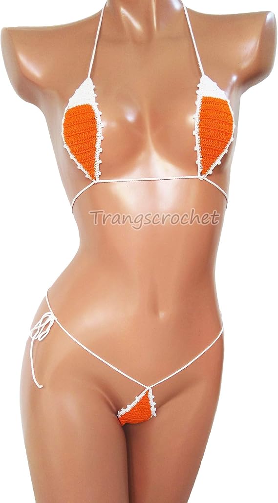 Crochet extreme micro g-string bikini thong bikini set sexy teardrop bikini