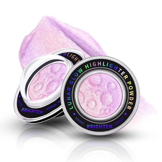 HOSAILY Chameleon Face Highlighter Palette, Multichrome Glitter Shimmer Highlighter Makeup, Holographic Sparkle Color Shifting Inner Corner Eye Highlighter Illuminator, Silky Creamy Mineral Eyeshadow1