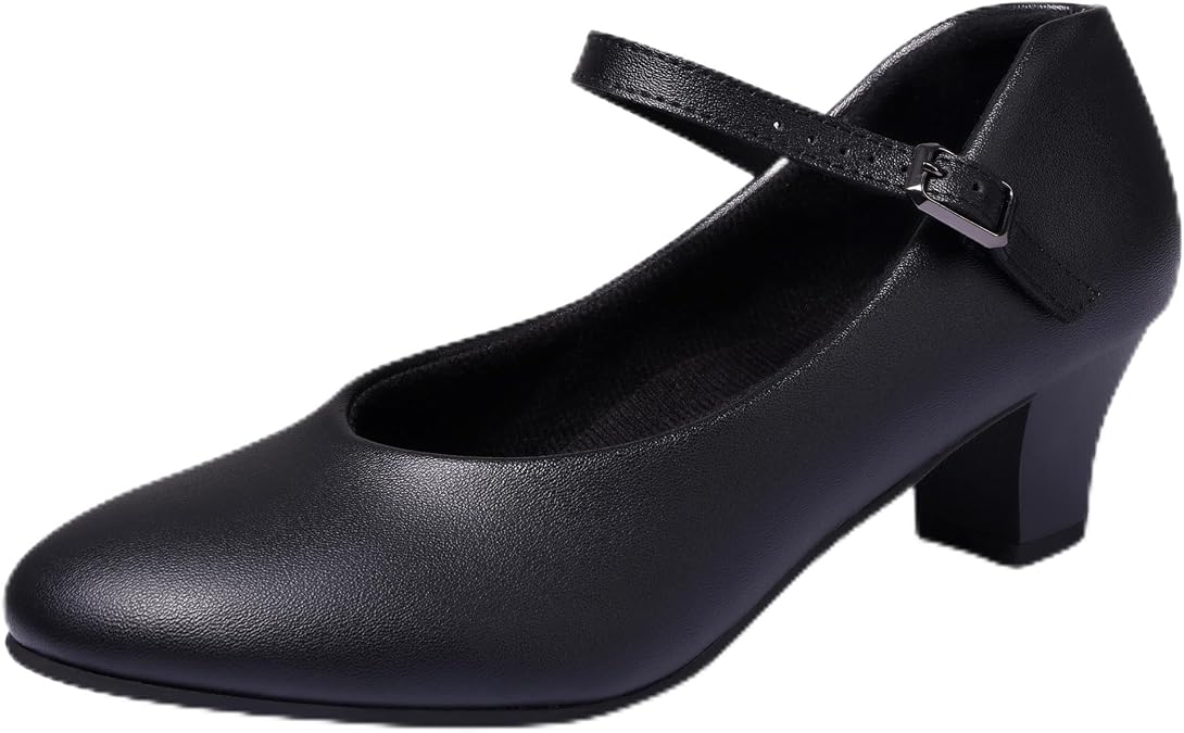 Linodes Ankle Strap Character Shoe 1.55'' Dance Shoes for Women