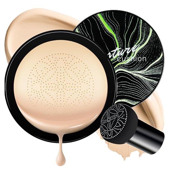 CC Cream Concealer Cushion Foundation BB Cream Waterproof Ivory | Foundation Face MakeUp Moisturizing Long-Lasting, Brighten, Full Coverage for Even Skin Tone