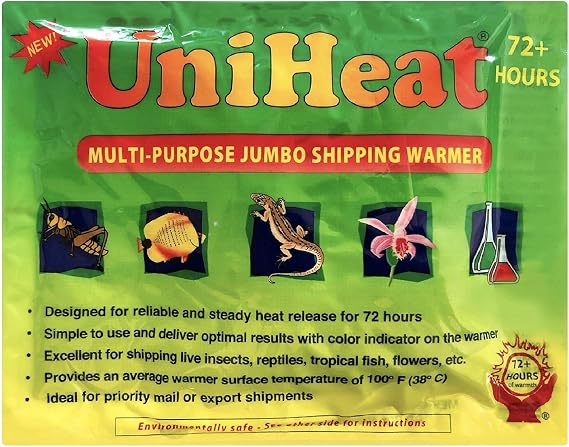 Uniheat 90 Pack 72 Hour Heat Pack - for Baby Chicks, Plants, Fish and Retiles (90 Pack)
