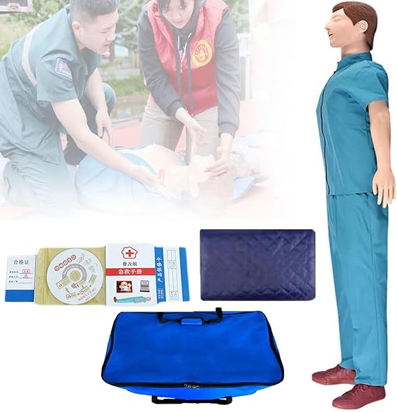 Half Body Resuscitation Simulator CPR Training Manikin,Resuscitation Manikins,Full Body CPR First Aid Training Manikin,for Teaching Training Hospital Educational School,wholebody,