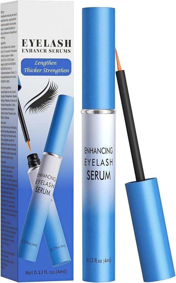 4ML Eyelash Growth Serum, Lash Enhancing Serum with Advanced Formula for Longer Fuller Thicker Lashes – Natural Lash & Eyebrow Serum for Growth & Thickness, Rapid Lash & Brow Enhancer, Essence Mascara