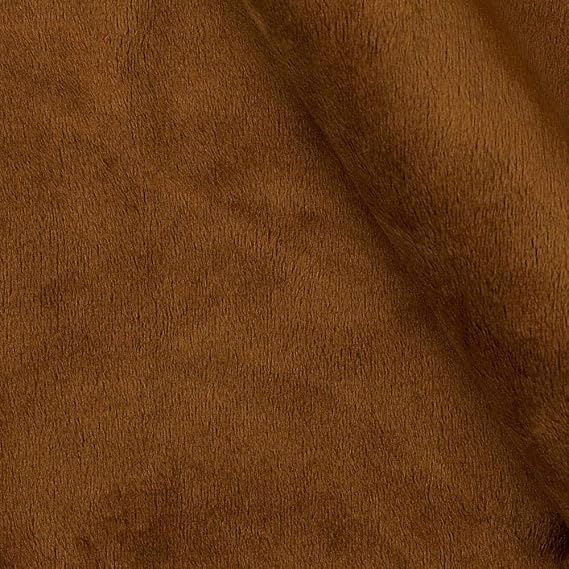 Shannon Minky Solid Cuddle 3 Mocha, Fabric by the Yard