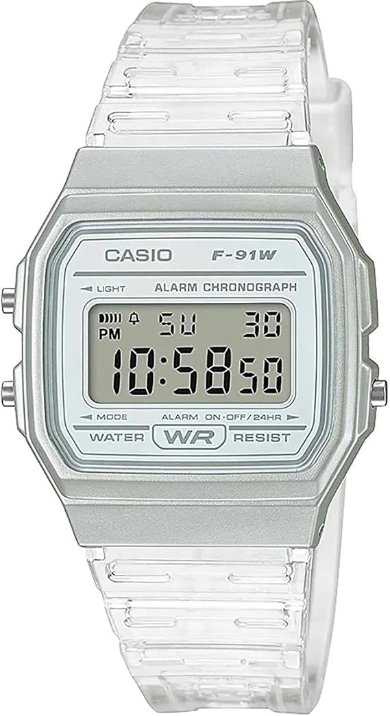 F-91WS-7D Casio Youth Unisex Digital White Casual Quartz Casio