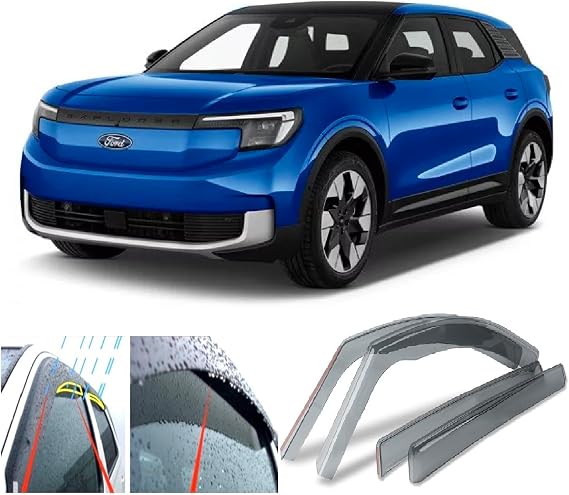 4x Wind Deflectors for Ford Explorer EV 2024 2025 2026 2027 2028 Weather Shields/Sun Visors/Rain Guards