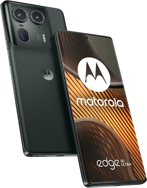 Motorola Edge 50 Ultra 5G | 1TB Storage + 16GB RAM Dual-SIM (Nano, eSIM) SIM-Free Unlocked Android 14 Smartphone (Forest Grey)