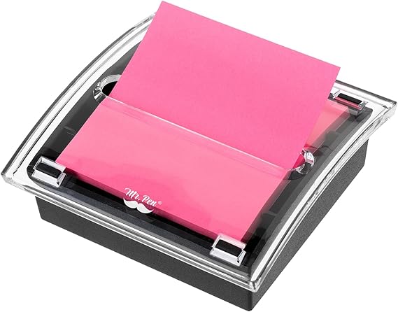 Mr. Pen Pop Up Sticky Note Dispenser, 3" x 3", Black, Sticky Note Dispenser