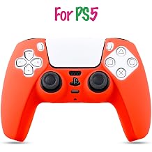 Kontorland PS5 Gamepad Uyumlu Silikon Kılıf - Color Chaos (Orange Light)