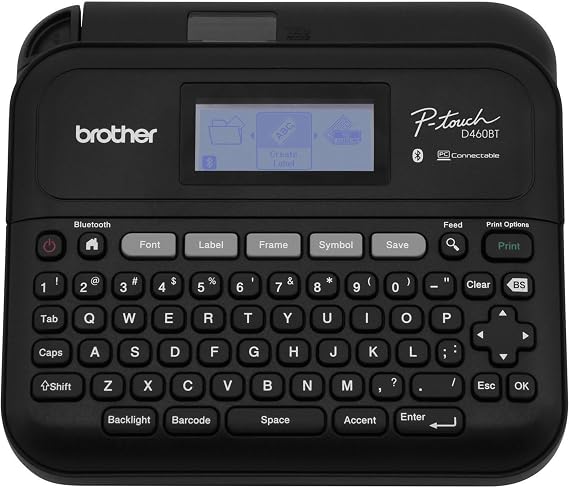 Brother P-Touch PT-D460BT Business Expert Connected Label Maker | Connect and Create via Bluetooth on TZe Label Tapes up to ~3/4 inch, White | Bluetooth connectivity