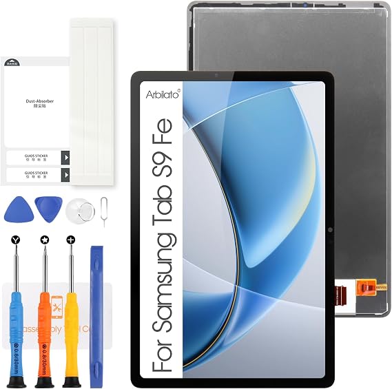 Screen for Samsung Galaxy Tab S9 FE Screen Replacement for Samsung Tab S9 FE Tablet LCD Screen SM-X510,SM-X516B Touch Display Digitizer Assembly Repair Parts(Black No Frame)
