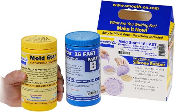 Mold Star 16 Fast, 1A:1B Mix By Volume Platinum Silicone Rubber, Pint Unit