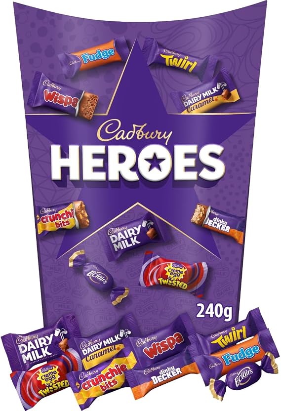 Cadbury Heroes Carton, Filled with Festive Favourites, 240 g (Pack of 1)