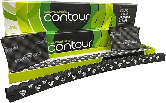 SOUNDSHIELD SSD-Contour Contour Sound Sealing Speaker Seal Strip Kit Fits Reduce Sound Spill and Balance The Front Back Waves for Clearer Sound