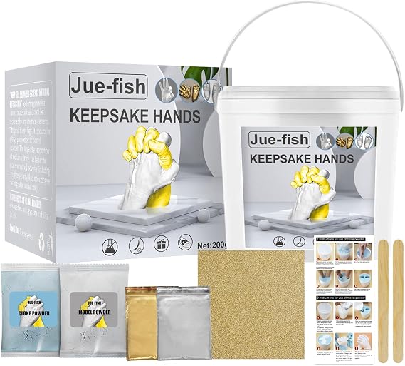 Hand Casting Kits Handmade Plaster Hand Mold Casting Kits Sculpture Set Supplies for Self Making Hands Models Supplies
