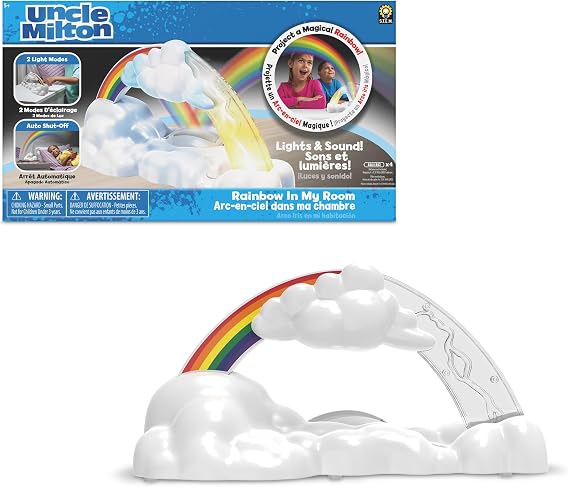 Uncle Milton Rainbow in My Room 2.0 - Kids Educational Toy With Light Projector and Sound Effects, Watch Rainstorm Transform, Ages 5+, Basic Fun 14998