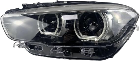 Front Lighting Headlights, Automotive Lighting, Compatible with M/W 1 Series F20, Headlights, 15-19 Black(Left No Module)