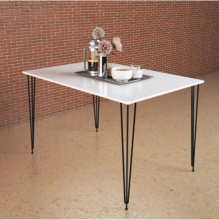Beyaz Yemek Masası Mutfak Masası Balkon Masası 60X120 Tek Masa